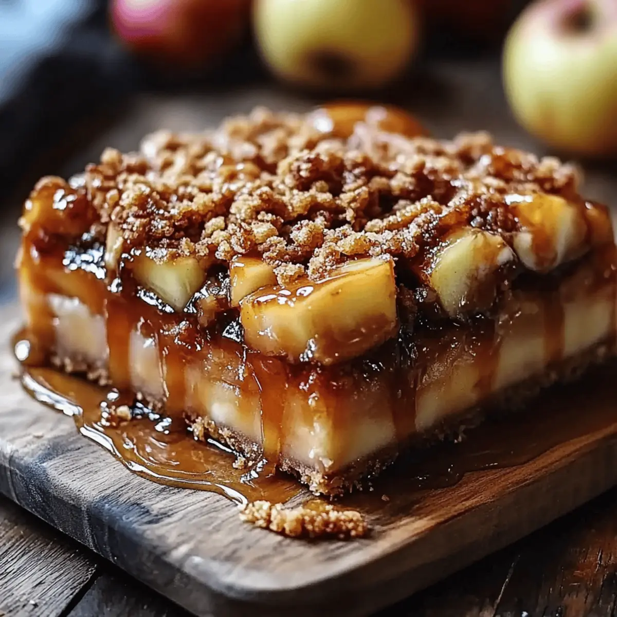 Salted Caramel Apple Bars