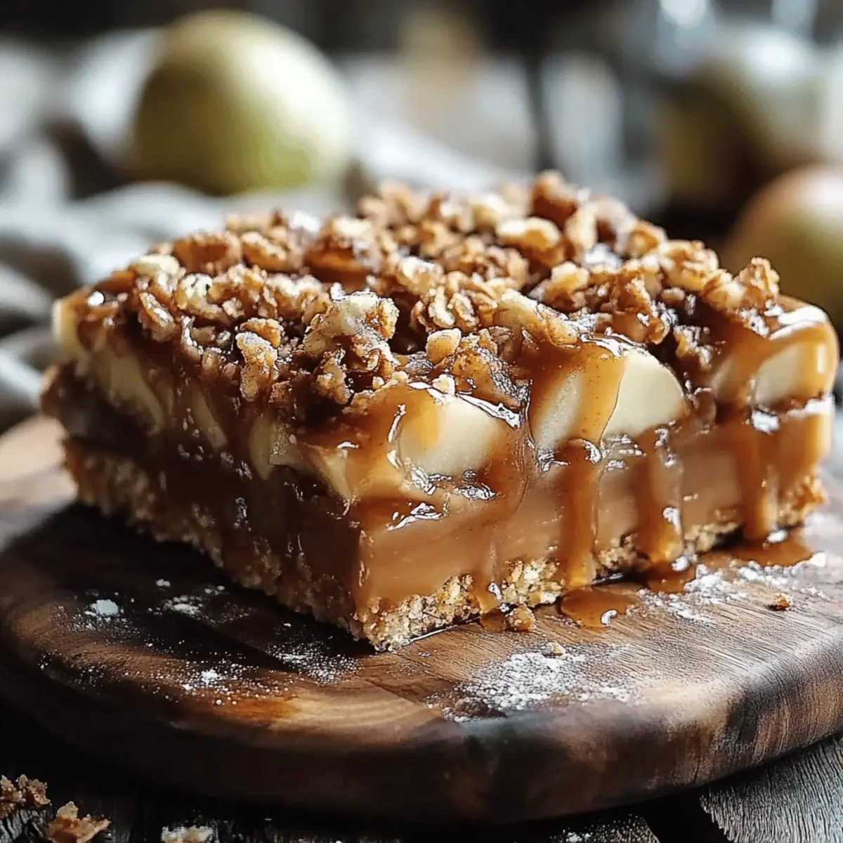 Salted Caramel Apple Bars
