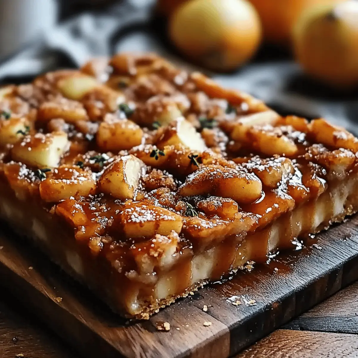 Salted Caramel Apple Bars
