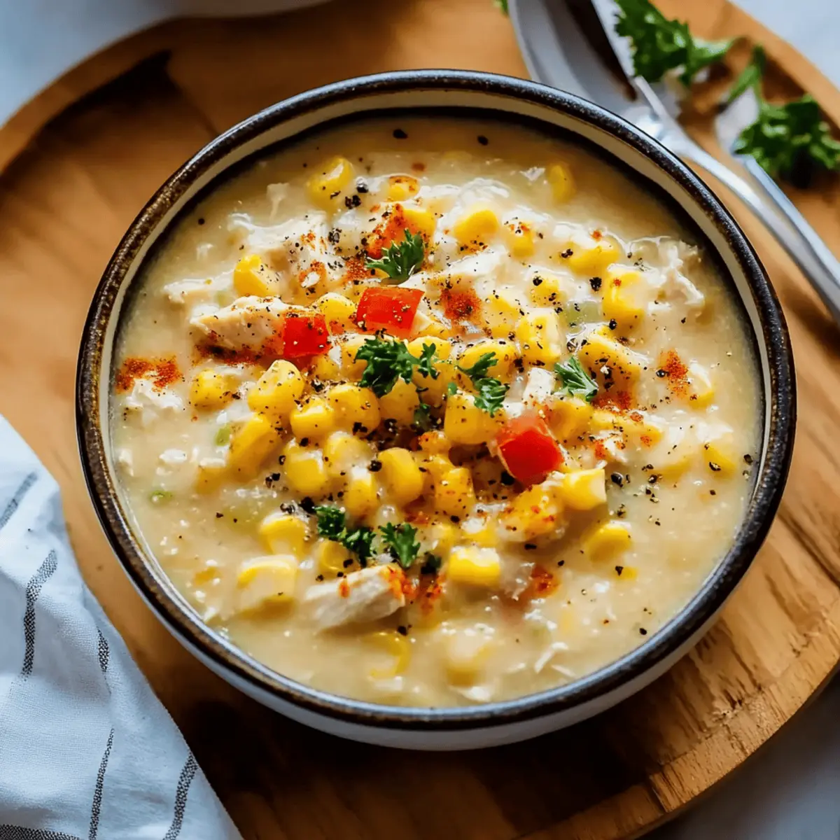 Slow Cooker Chicken Corn Chowder