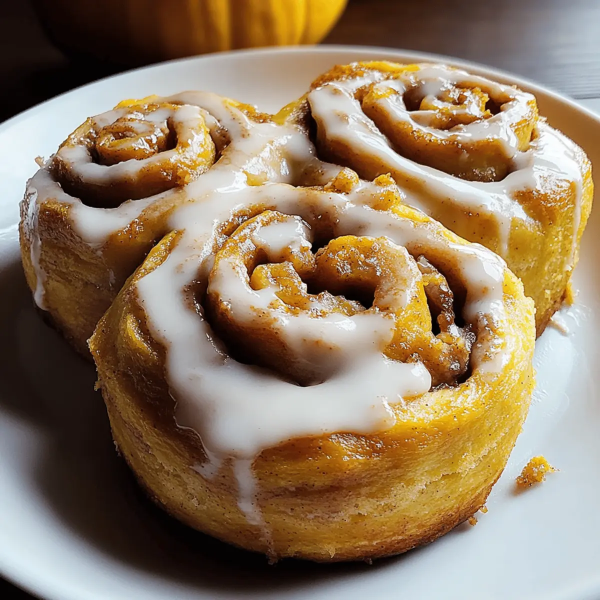 Soft Pumpkin Cinnamon Rolls