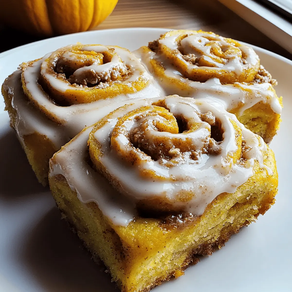 Soft Pumpkin Cinnamon Rolls