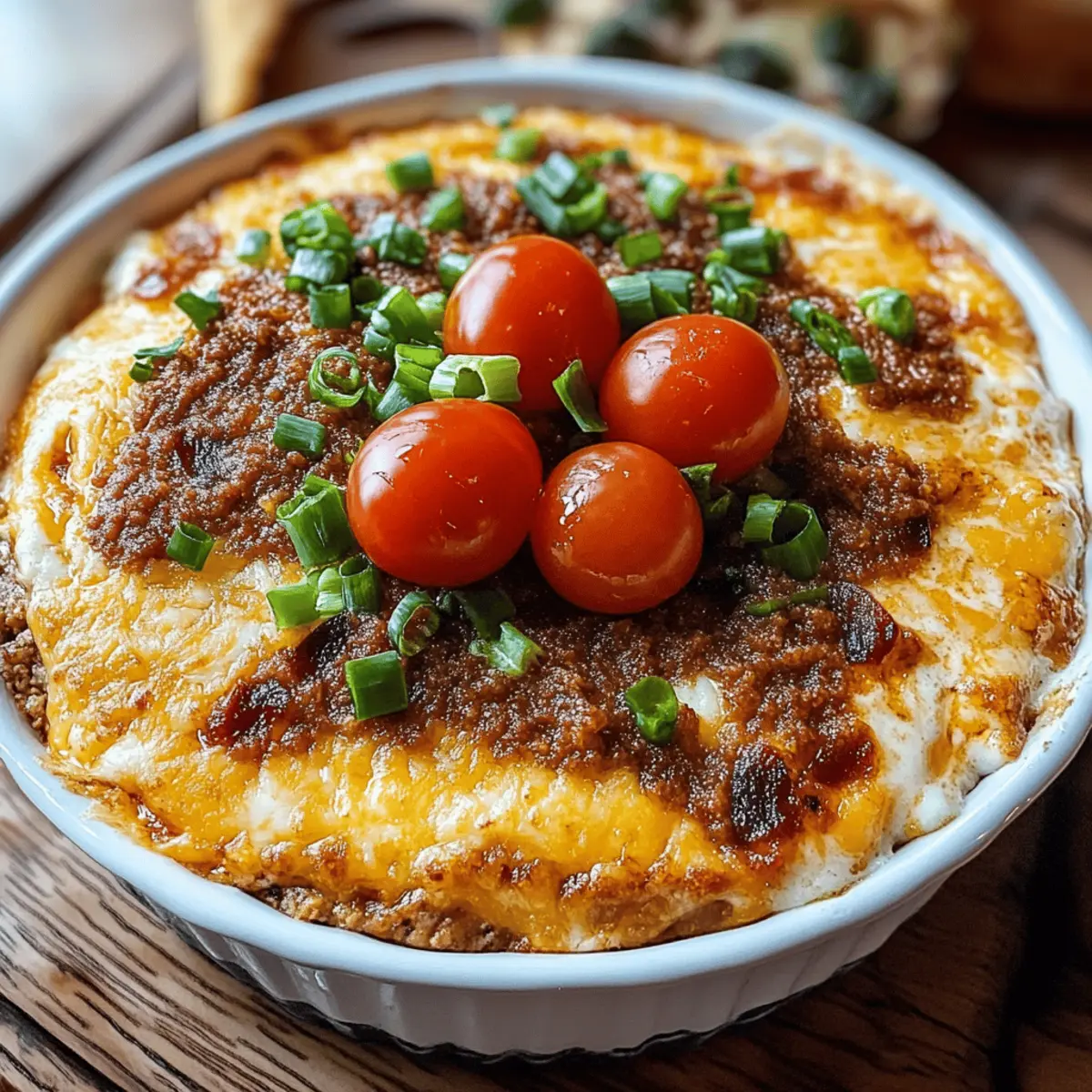 Spicy Cheesy Baked Football Dip
