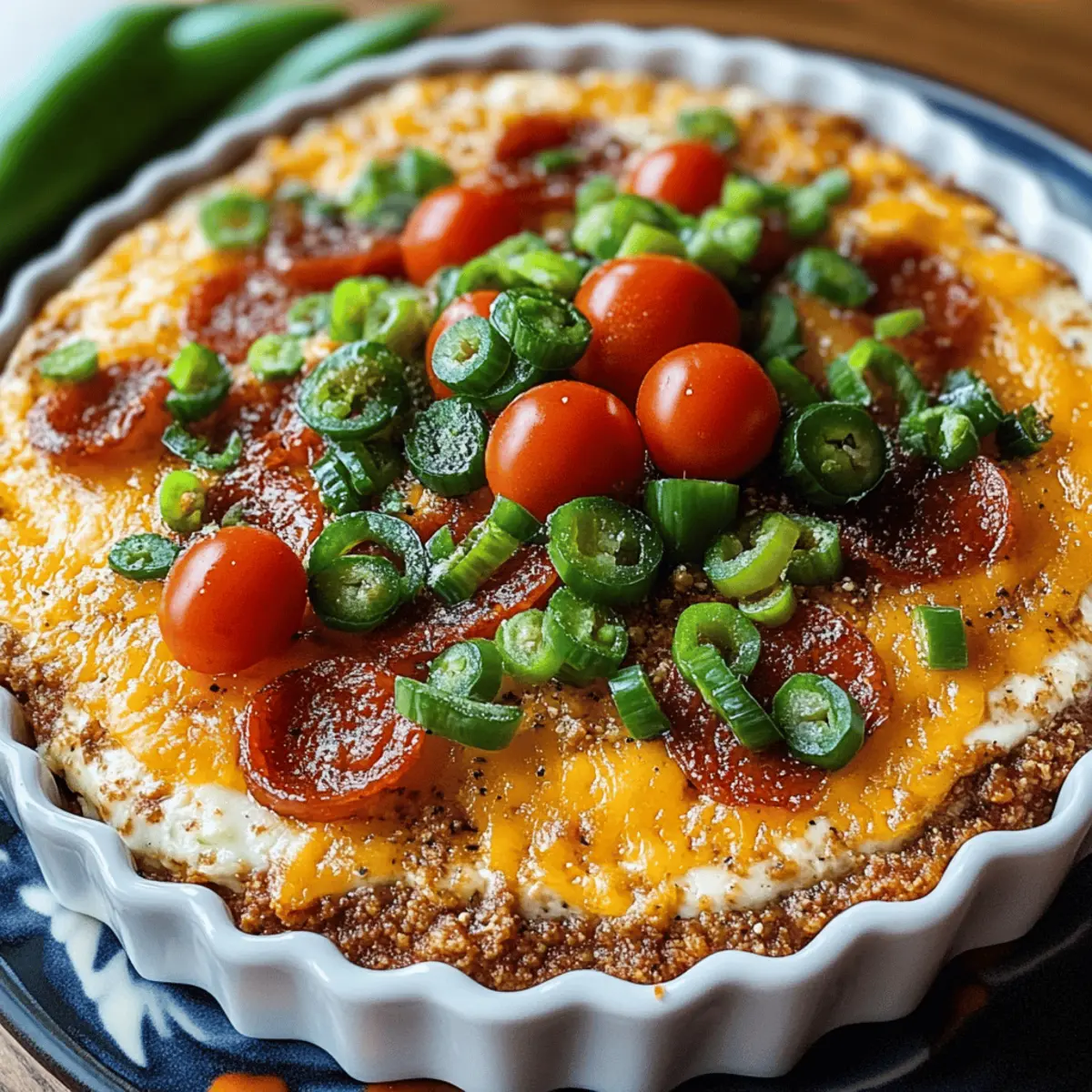 Spicy Cheesy Baked Football Dip