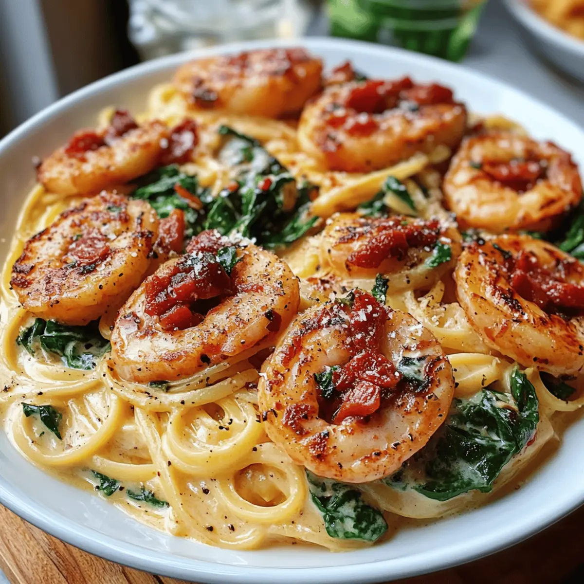Tuscan Shrimp Pasta