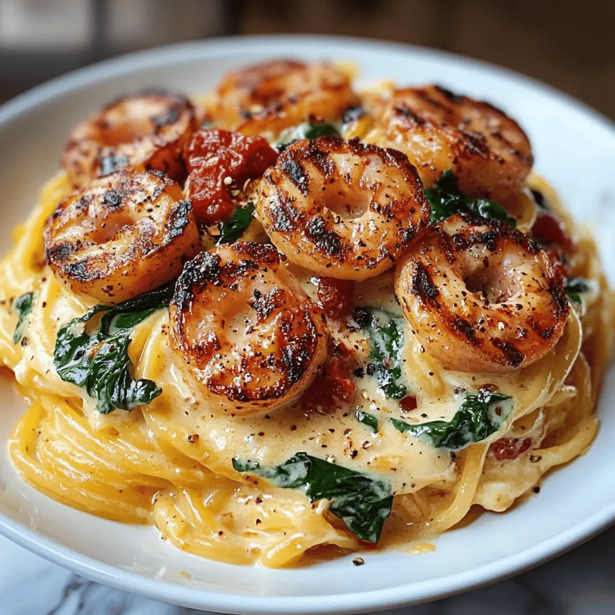 Tuscan Shrimp Pasta