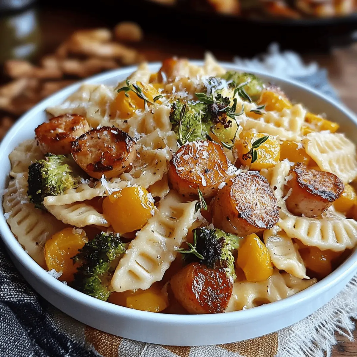 Autumn Sausage Pasta Squash