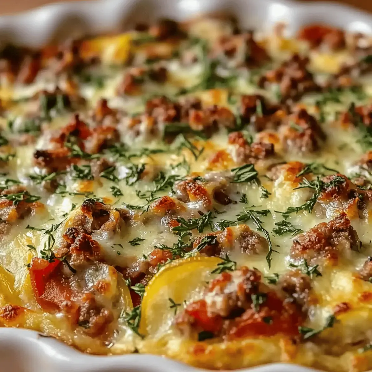 Ground Turkey Zucchini Casserole