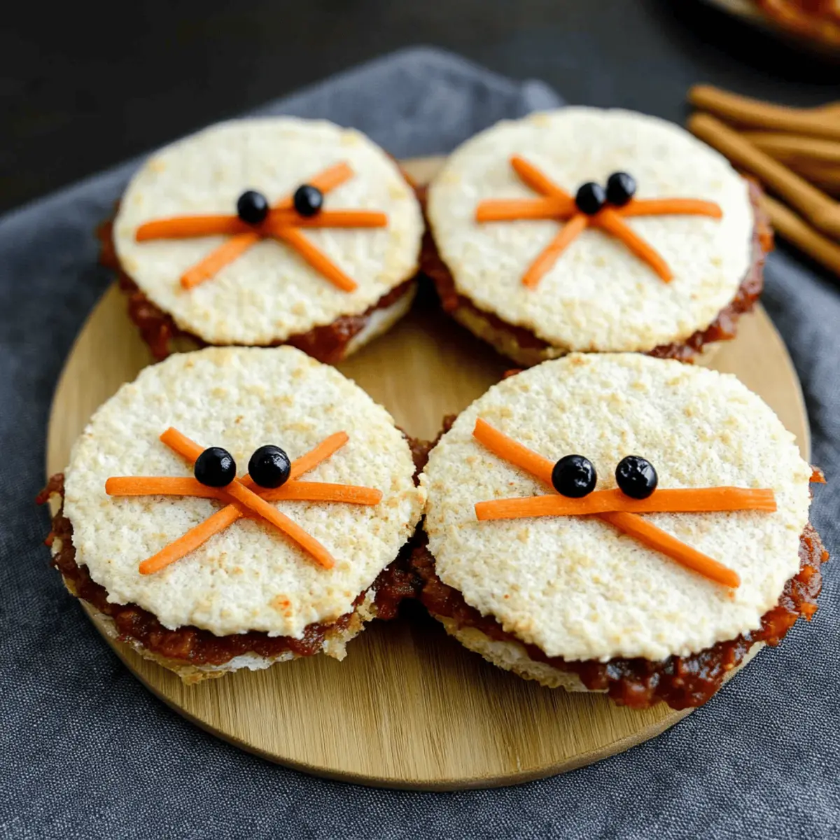 Spooky Spider Sandwiches