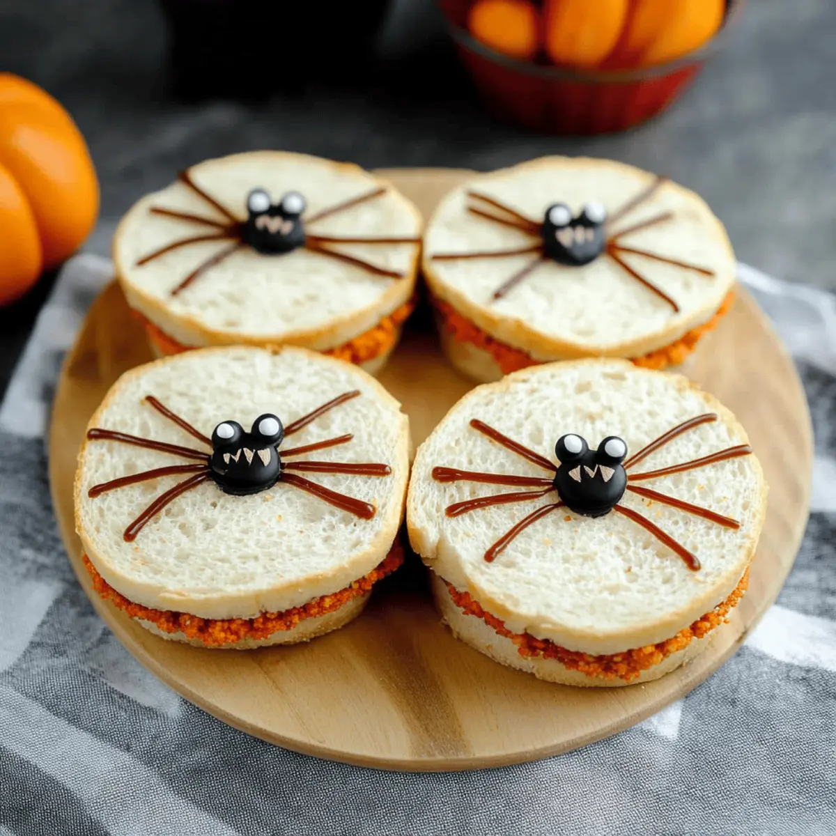 Spooky Spider Sandwiches