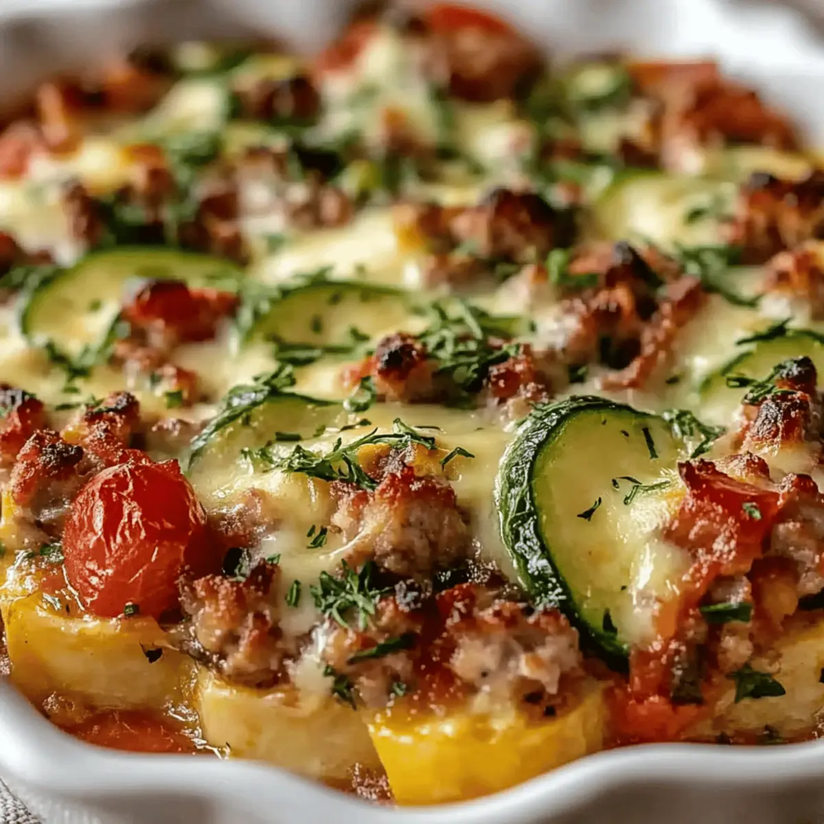 Ground Turkey Zucchini Casserole