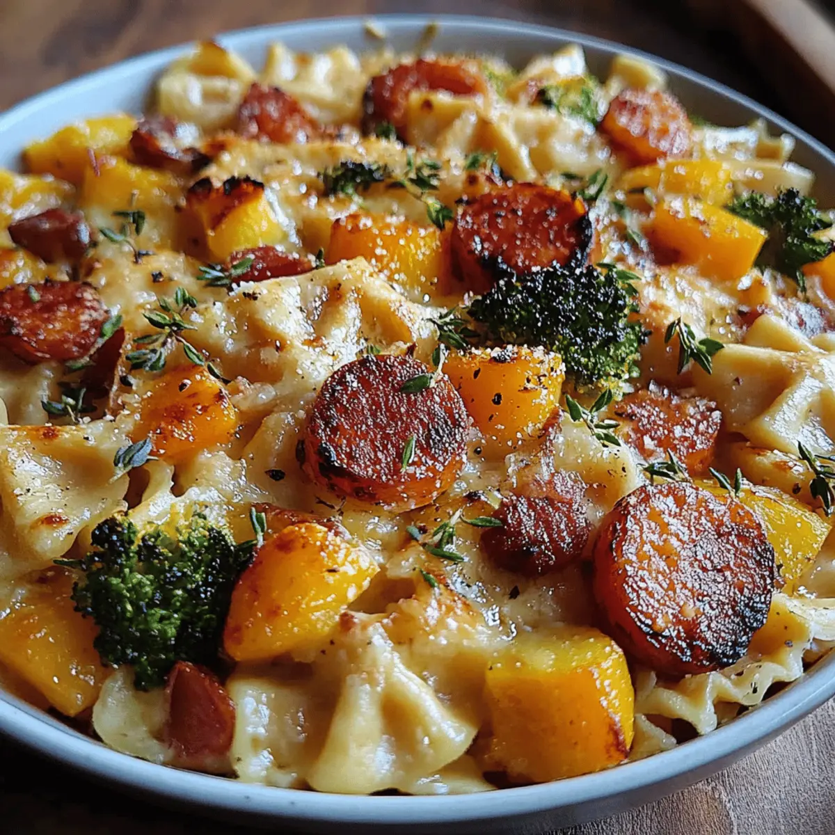 Autumn Sausage Pasta Squash
