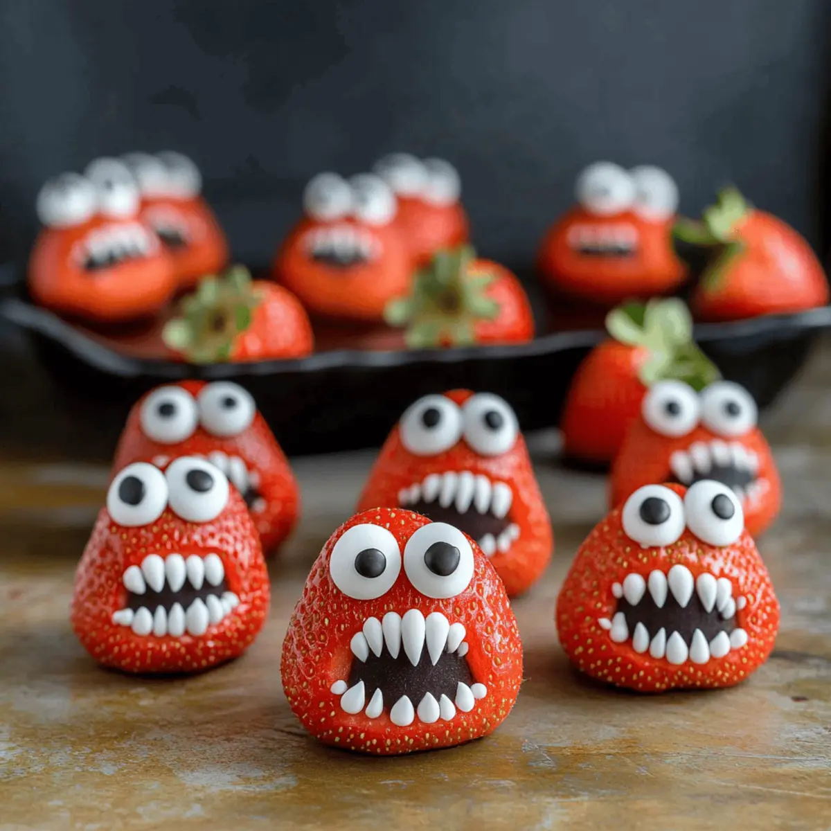 Strawberry Halloween Monsters