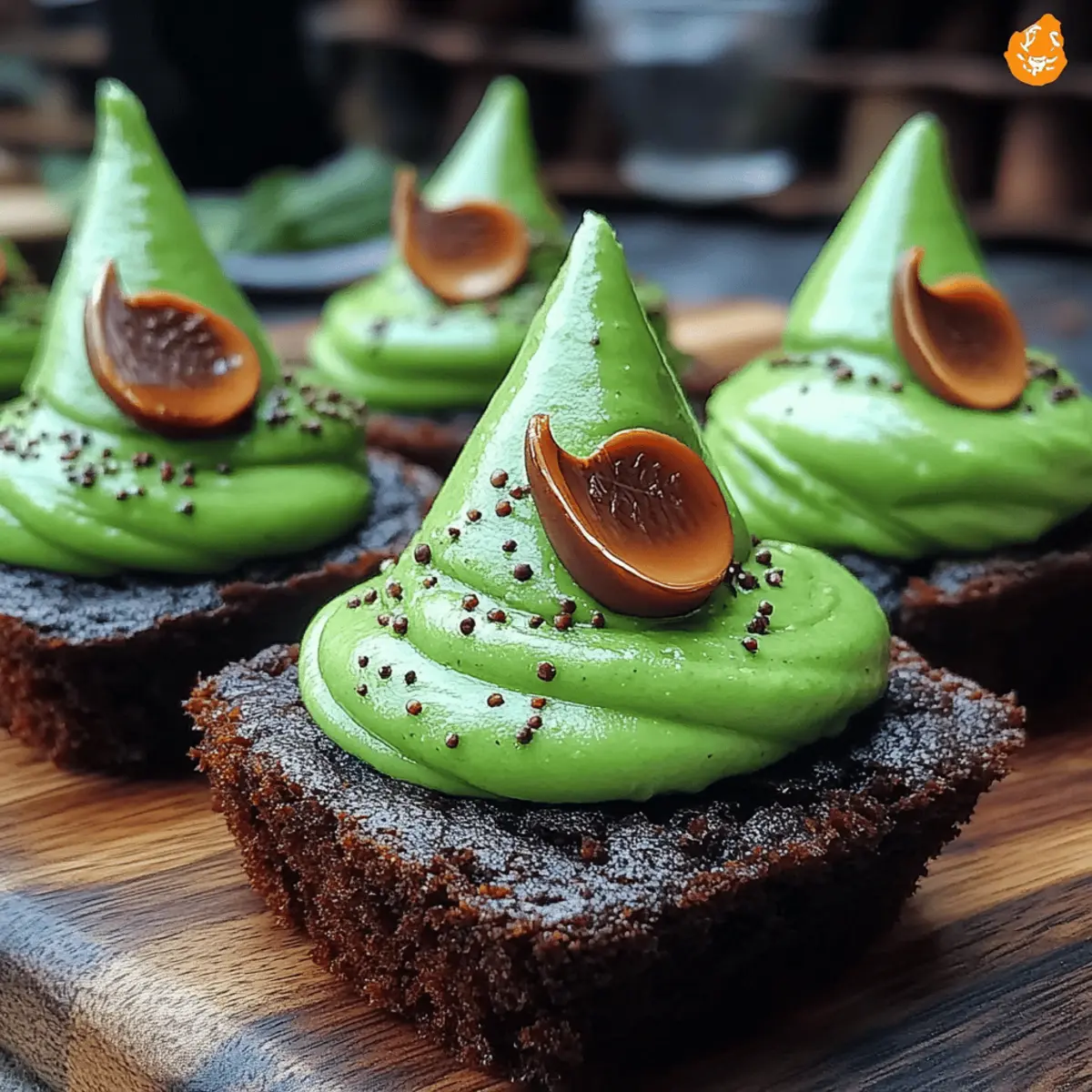 Wicked Witch Hat Brownies