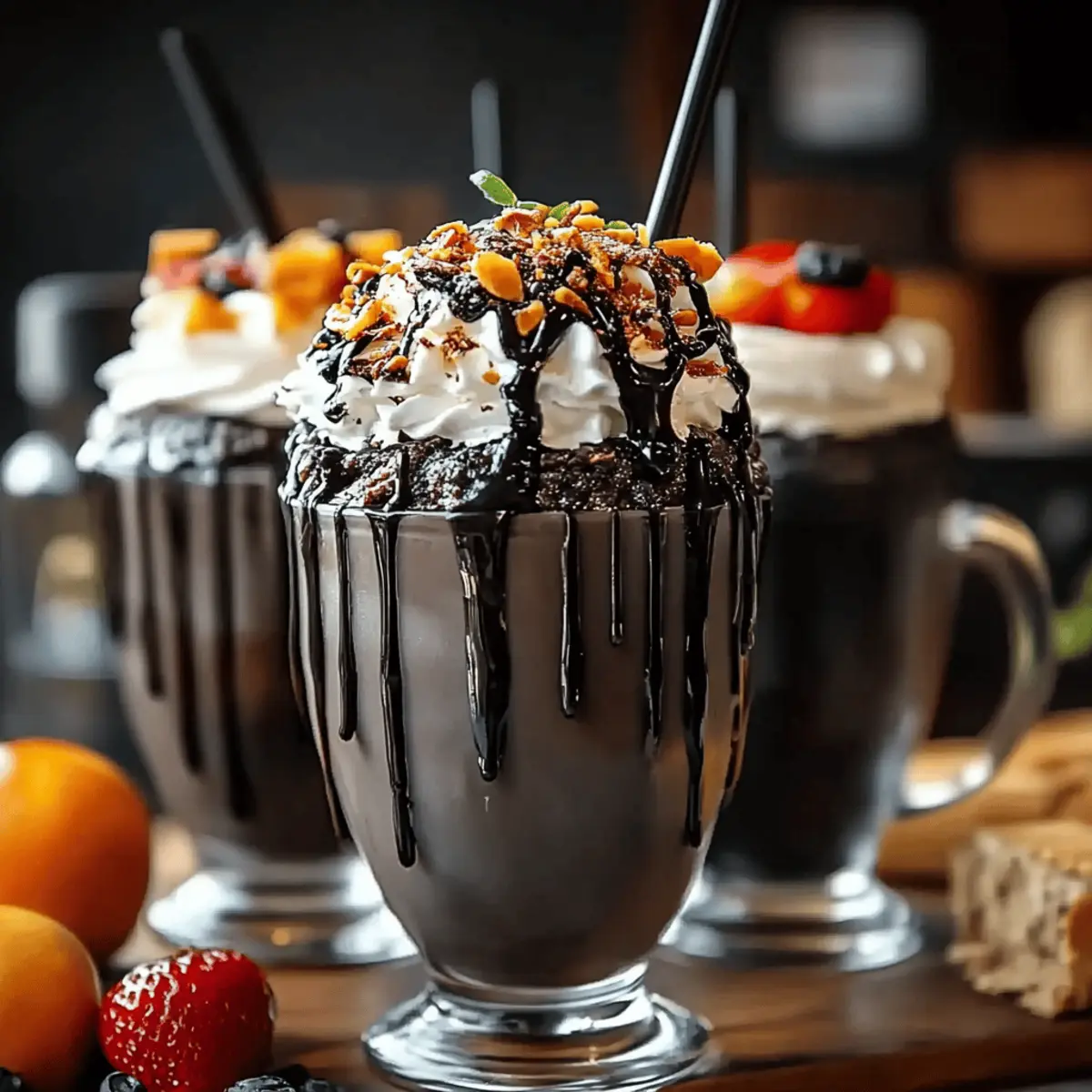 Black Halloween Milkshake