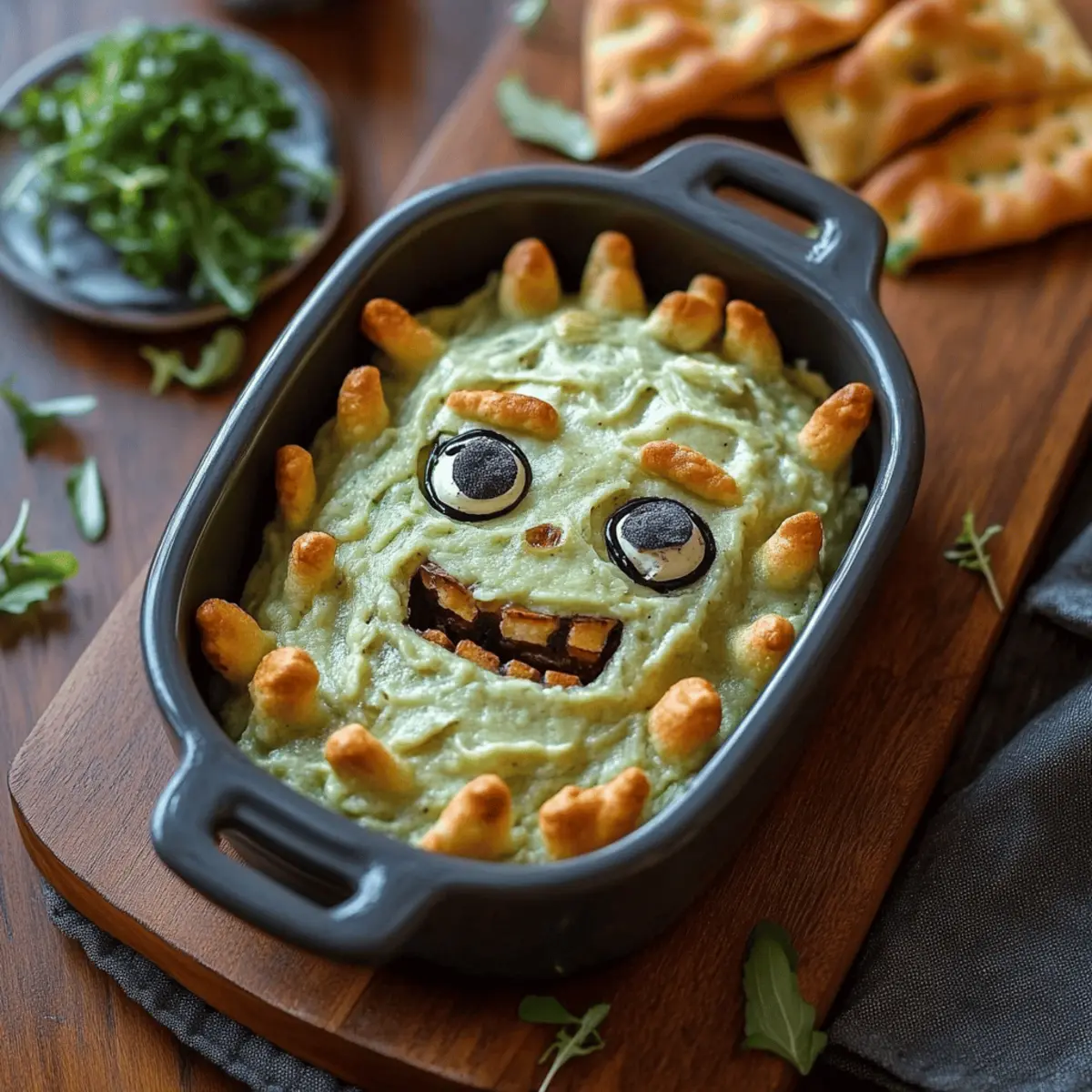 Franken-Spinach Monster Dip