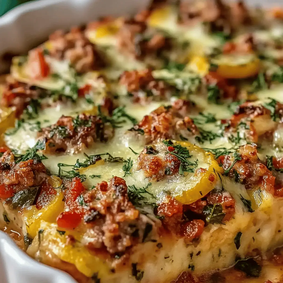 Ground Turkey Zucchini Casserole
