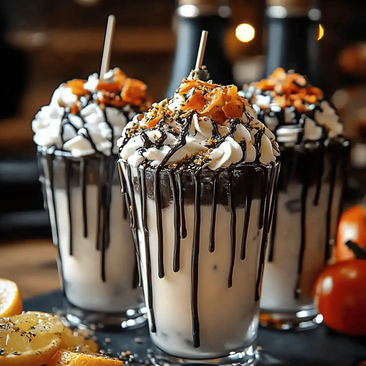 Black Halloween Milkshake