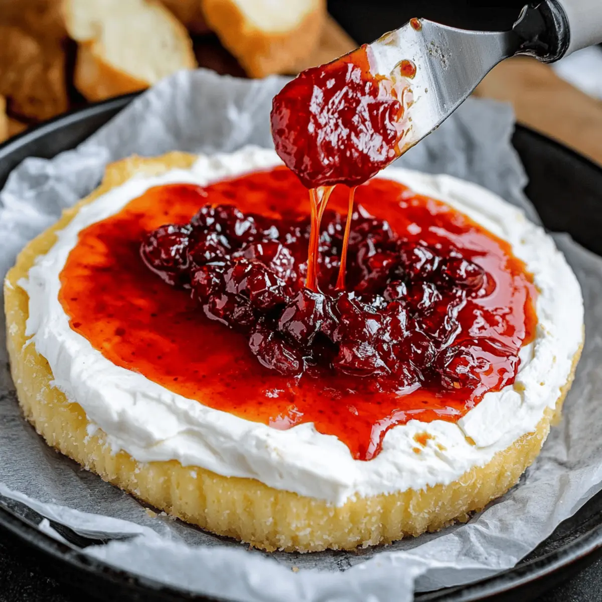 Halloween Bloody Baked Brie
