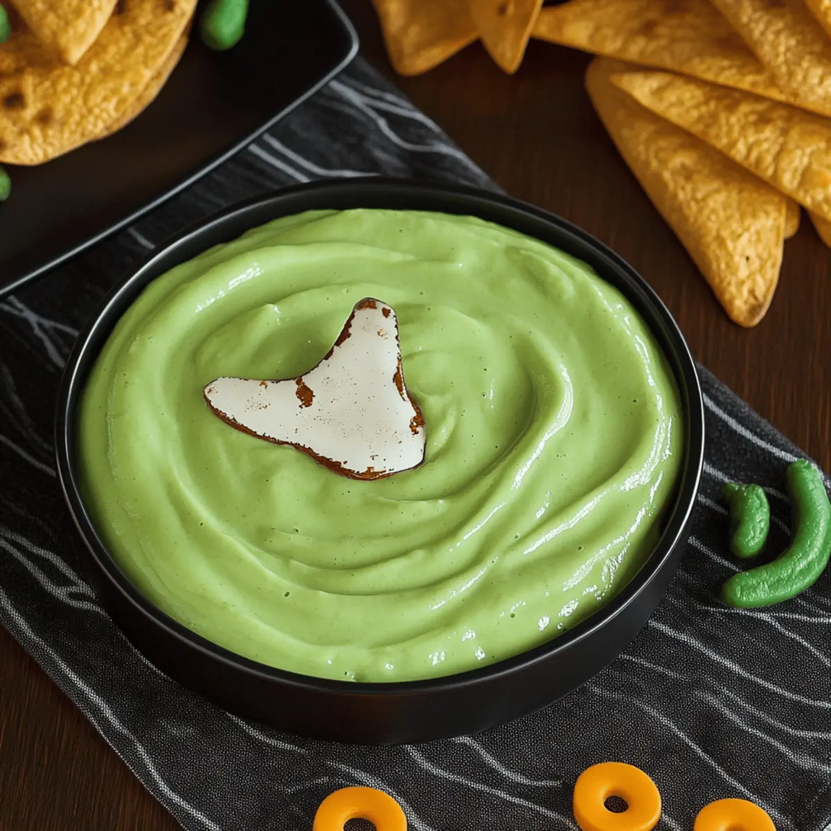 Witch’s Brew Salsa Verde & Cream Dip