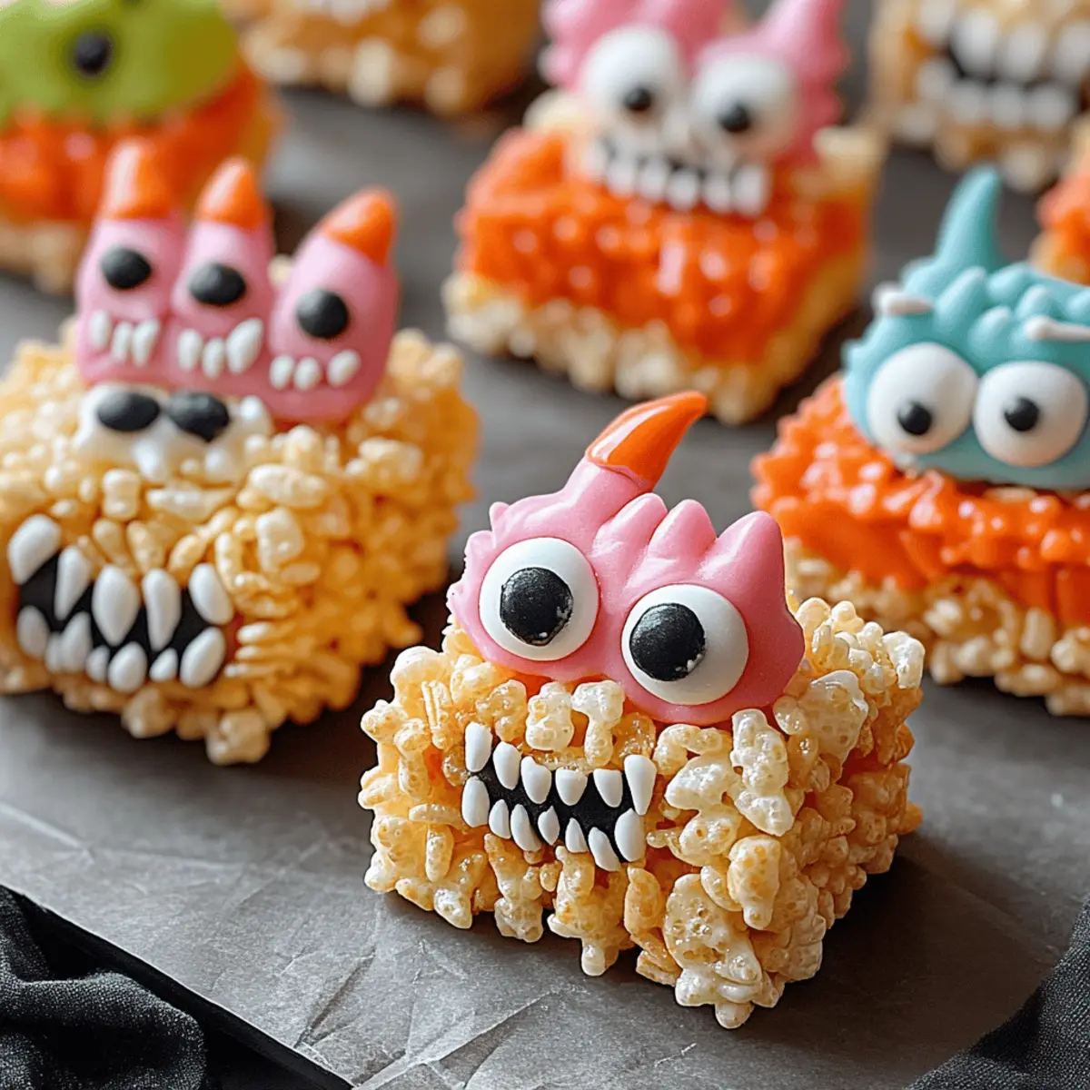 Halloween Monster Rice Krispie Treats