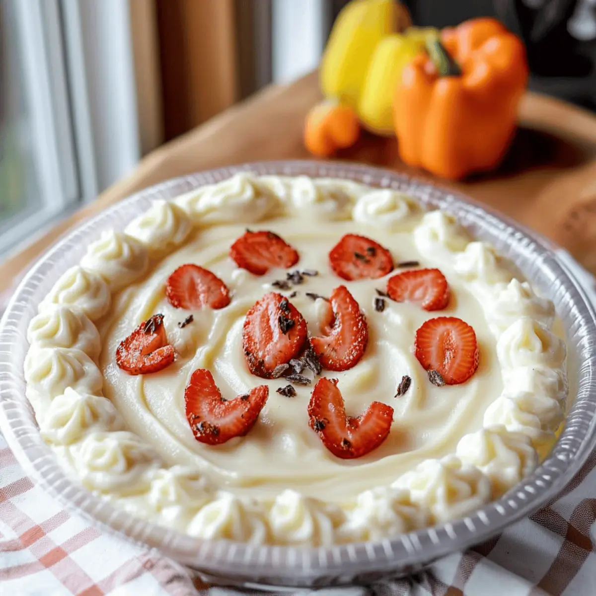 Ghostly Greek Yogurt Fruit Dip