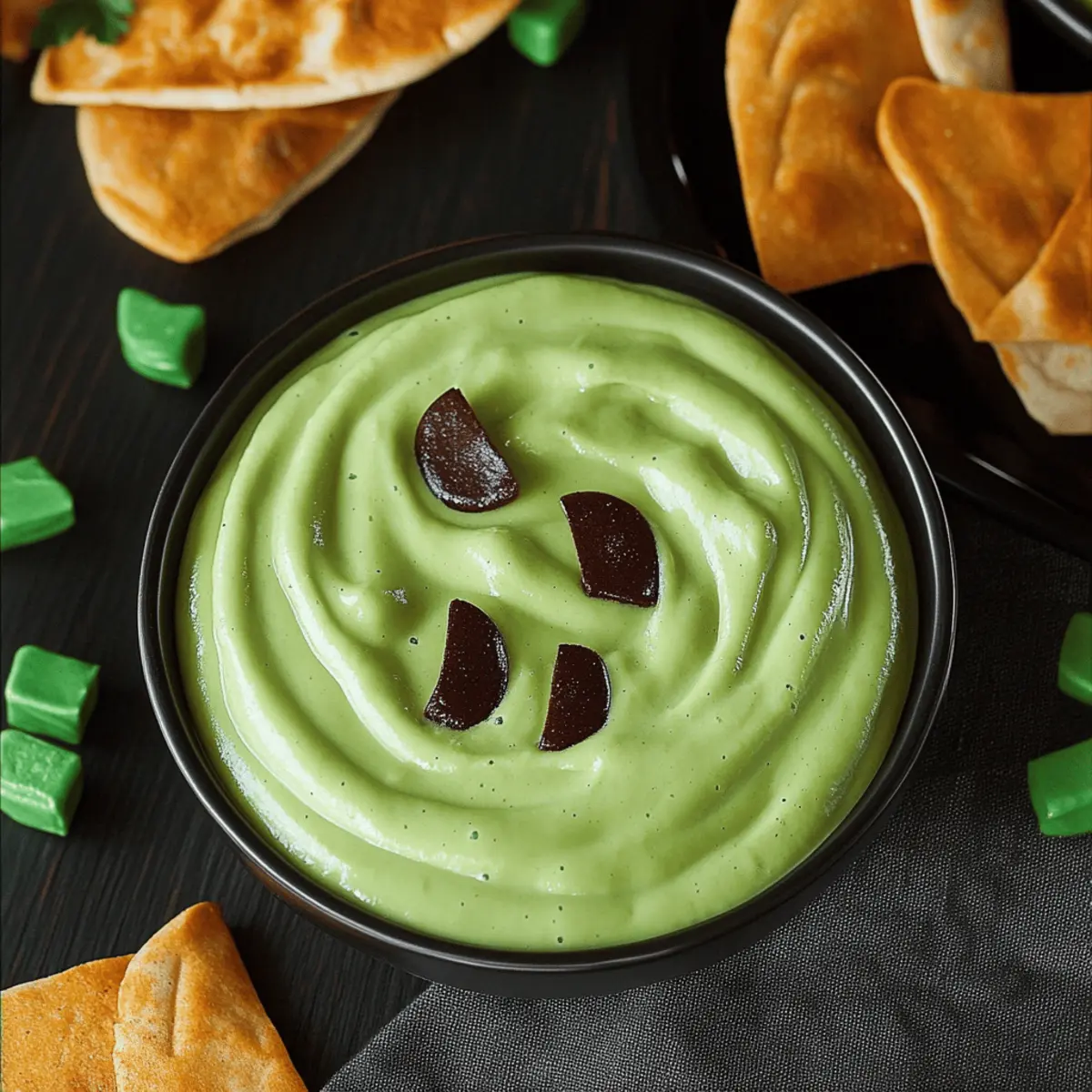 Witch’s Brew Salsa Verde & Cream Dip