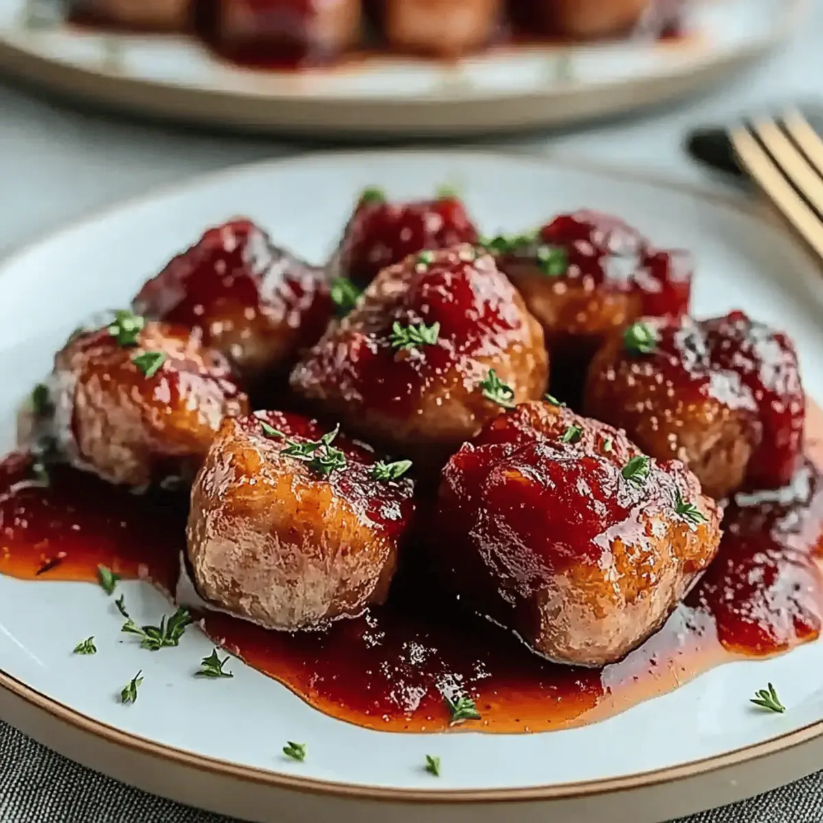 Cranberry Sauce Meatballs