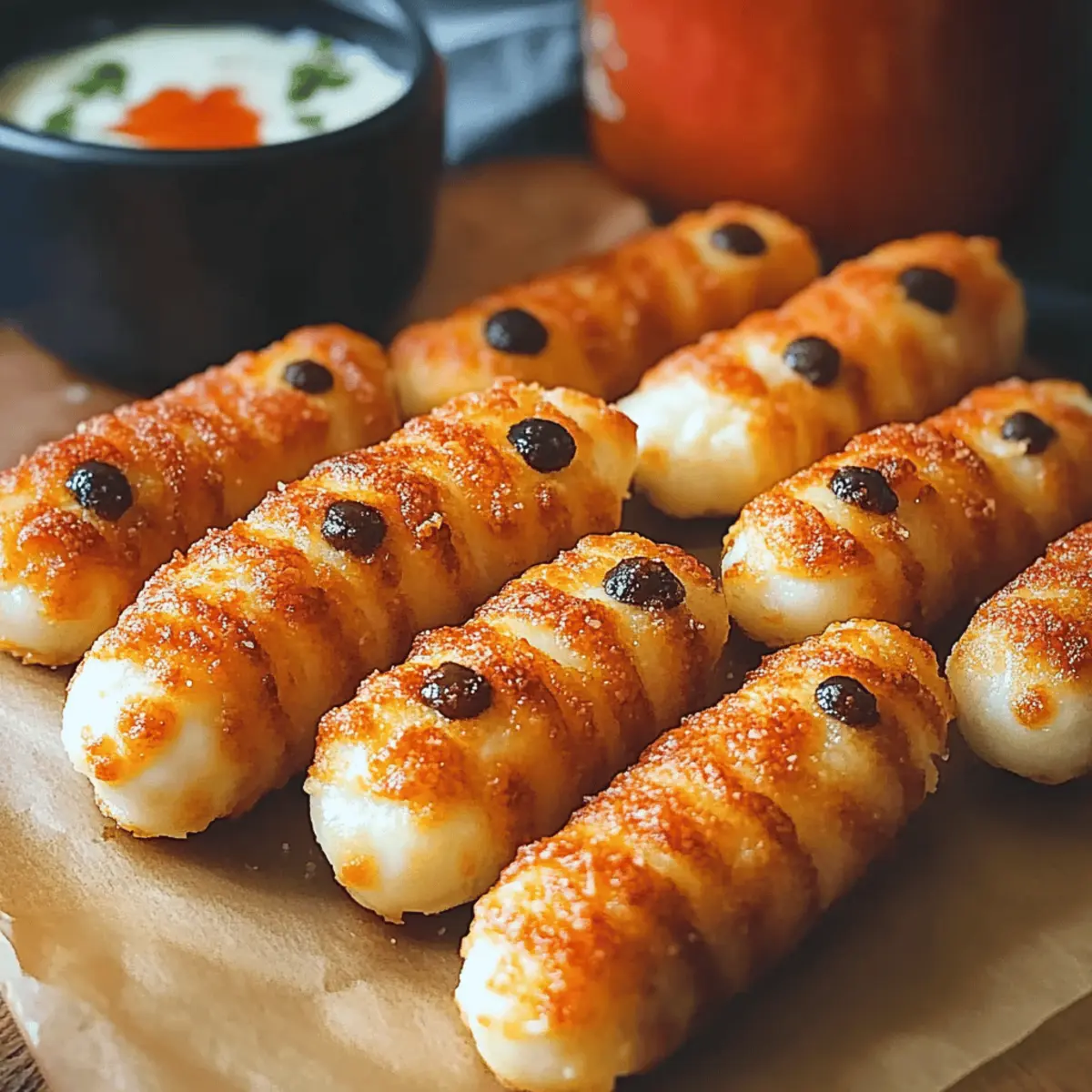Mummy Mozzarella Sticks