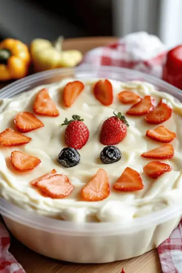 Ghostly Greek Yogurt Fruit Dip