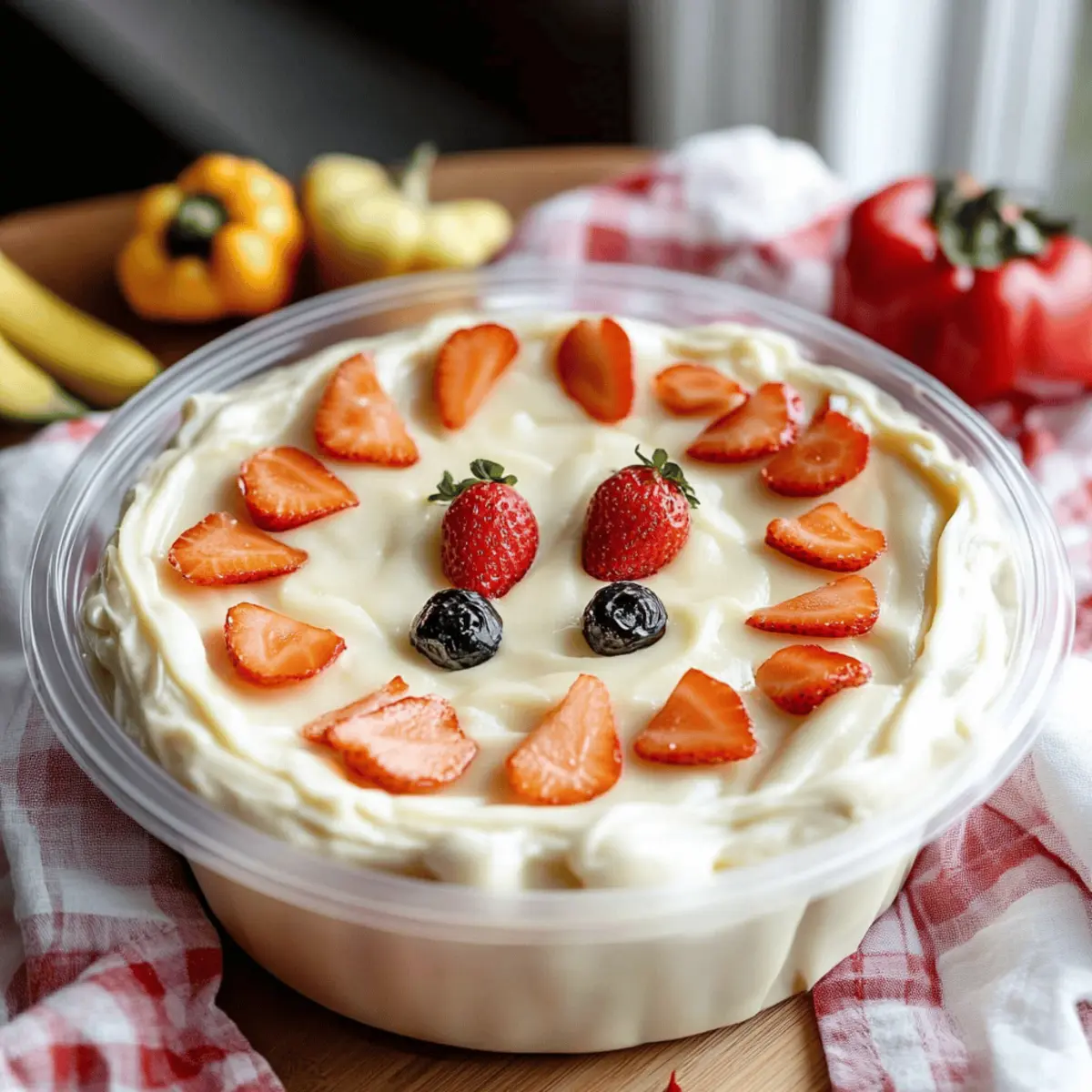 Ghostly Greek Yogurt Fruit Dip