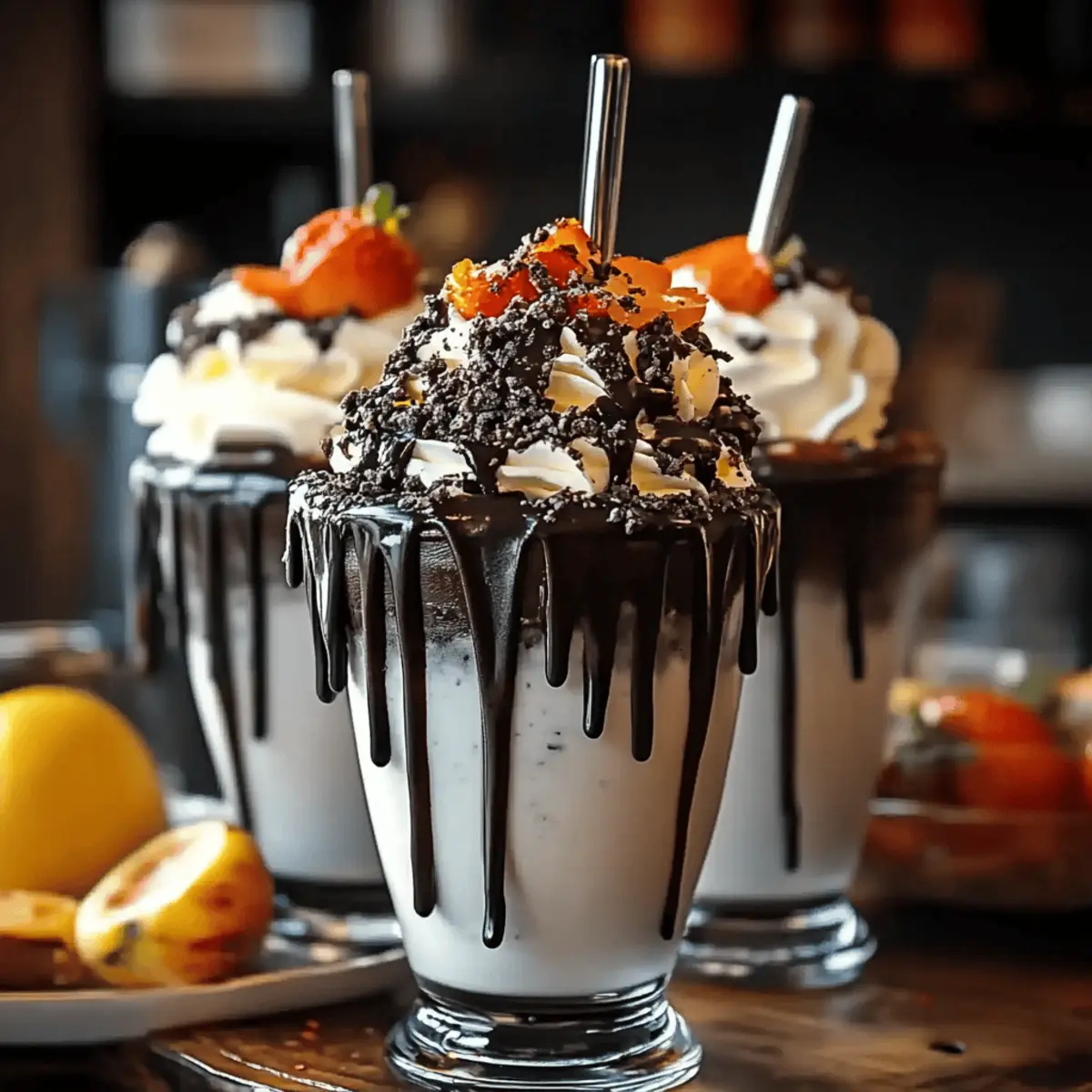 Black Halloween Milkshake