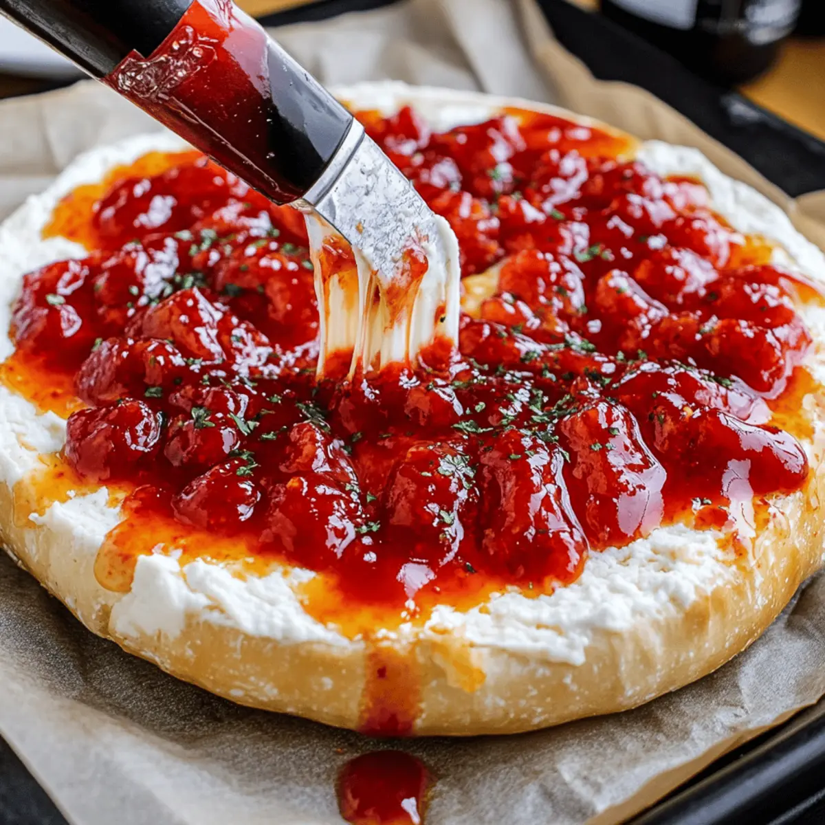 Halloween Bloody Baked Brie