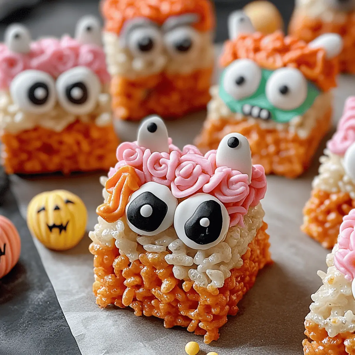 Halloween Monster Rice Krispie Treats