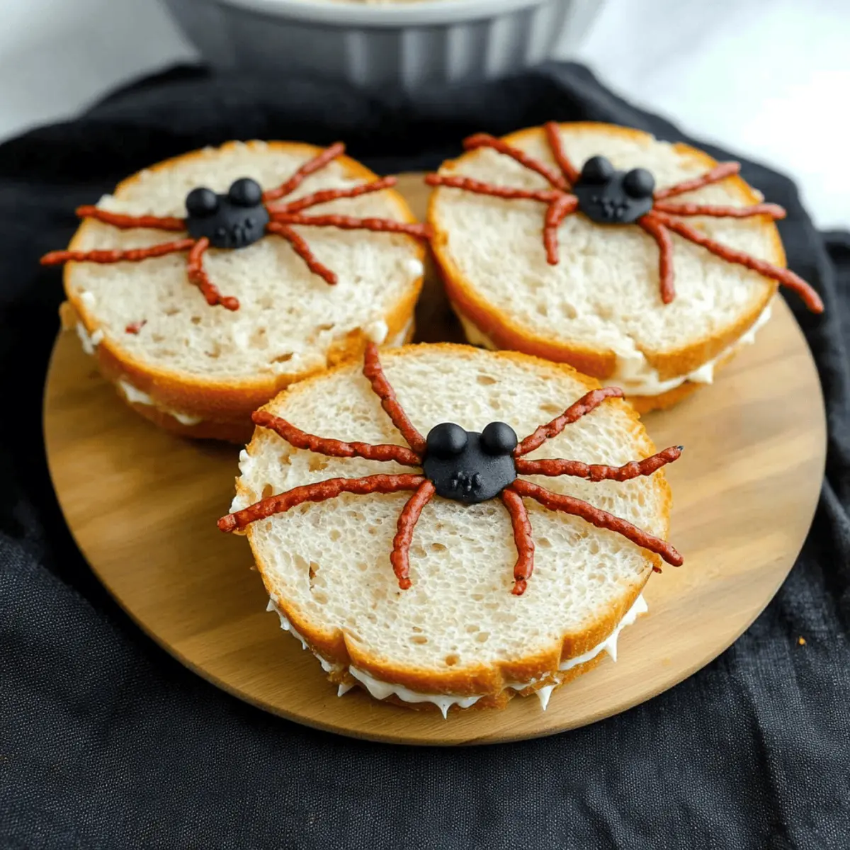 Spooky Spider Sandwiches