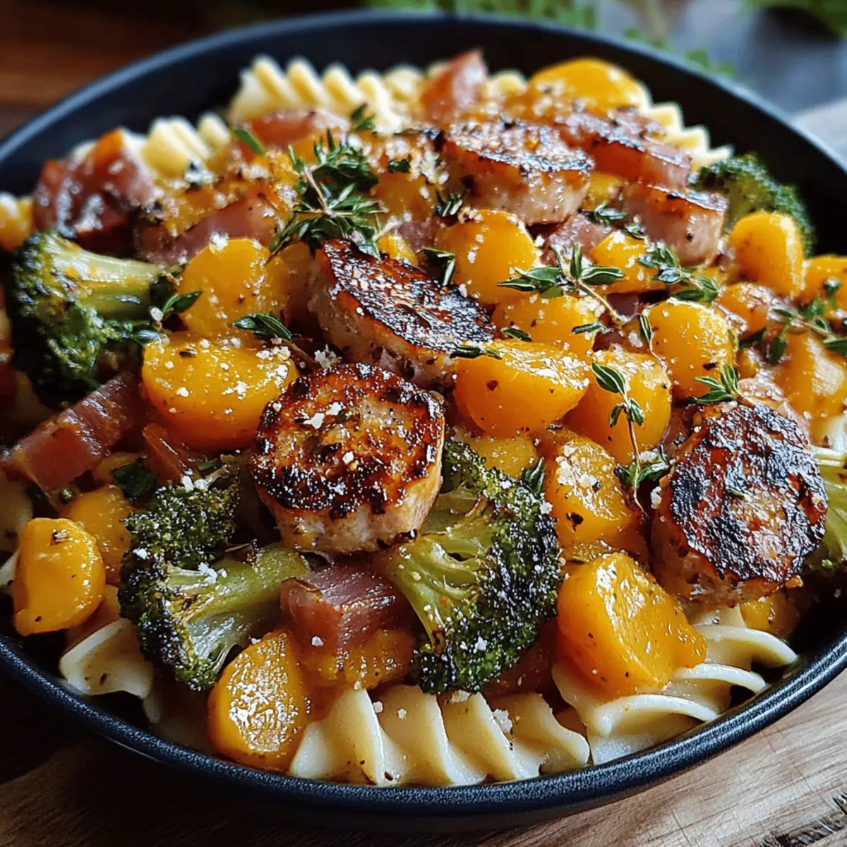 Autumn Sausage Pasta Squash