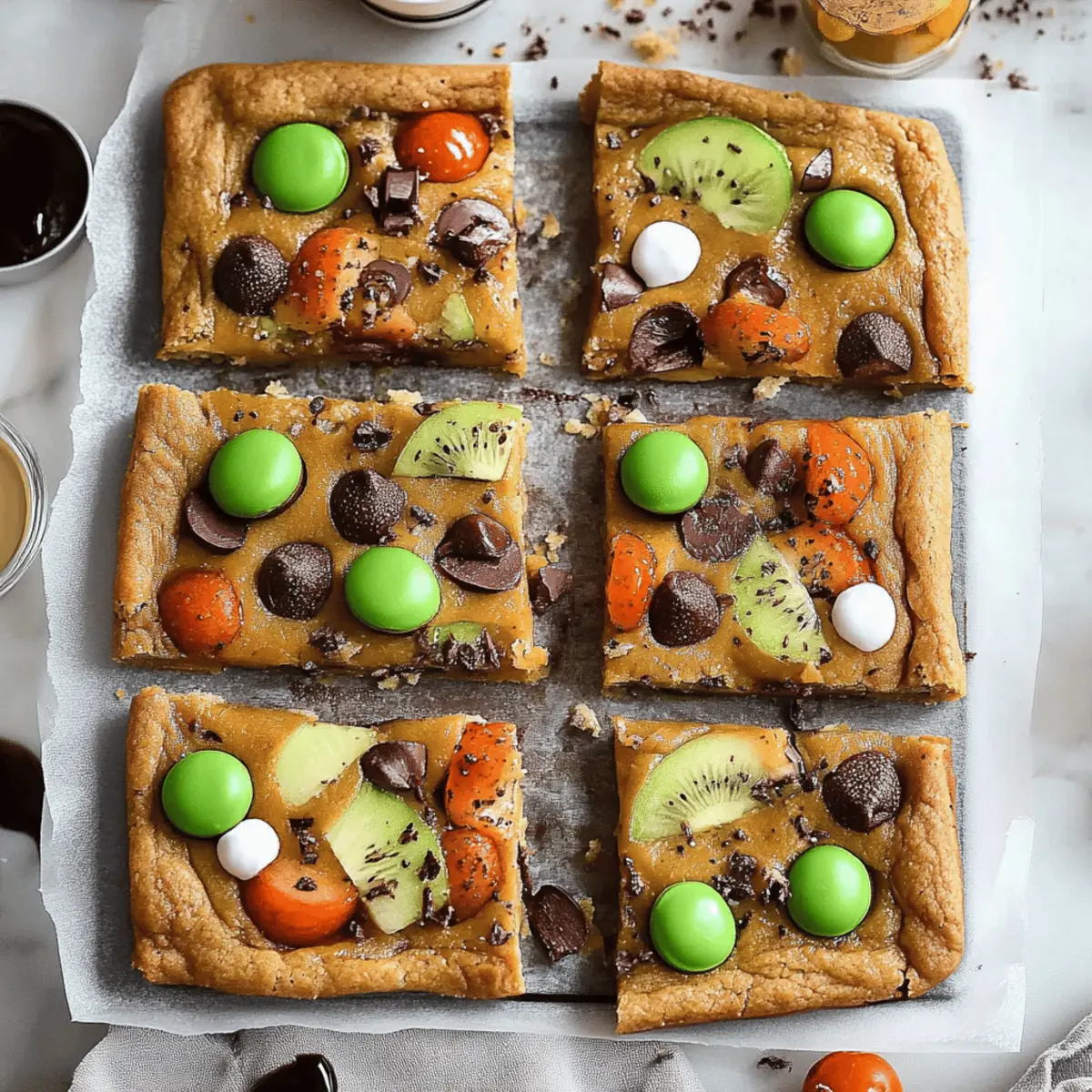 Halloween Candy Cookie Bars