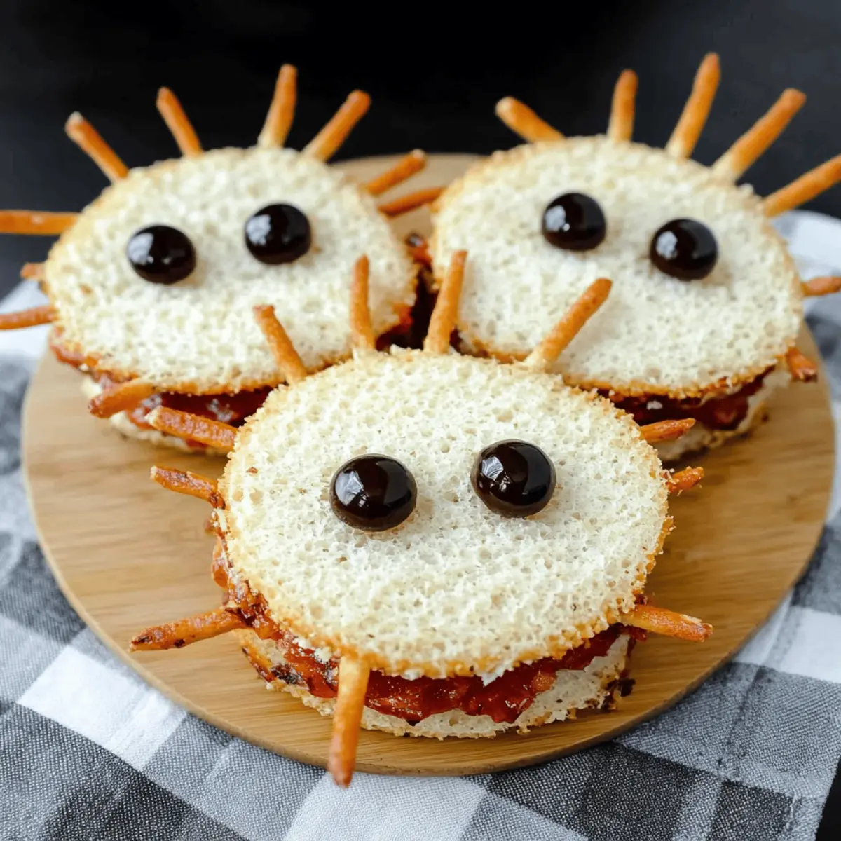 Spooky Spider Sandwiches