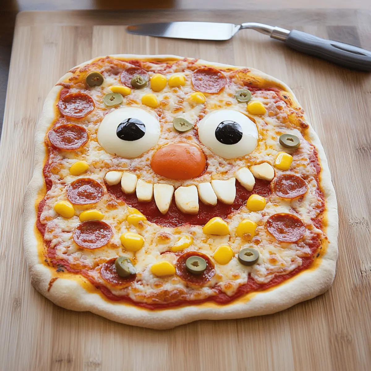 Monster Face Pizza