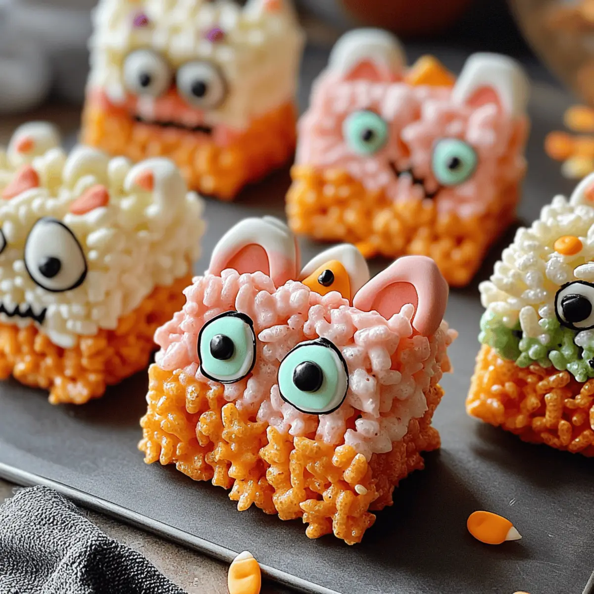 Halloween Monster Rice Krispie Treats