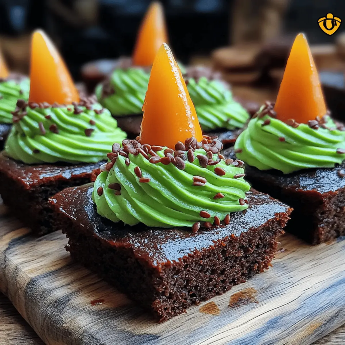 Wicked Witch Hat Brownies