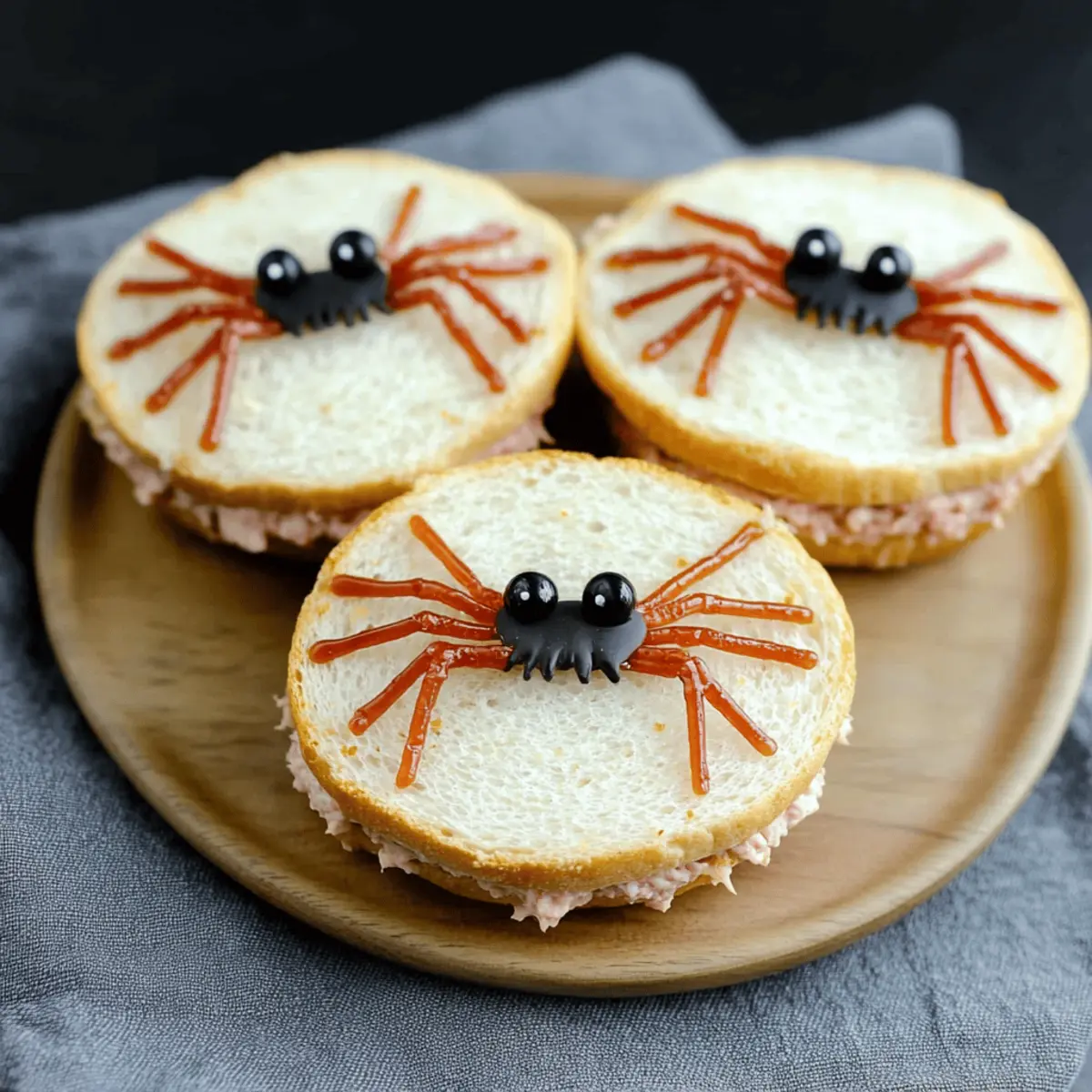 Spooky Spider Sandwiches