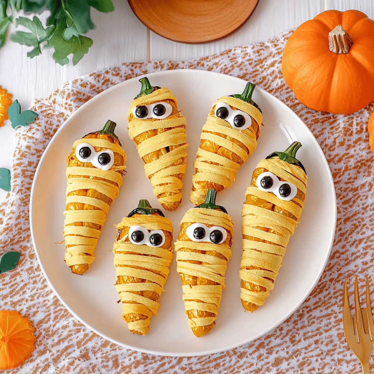 Halloween Jalapeño Popper Mummies