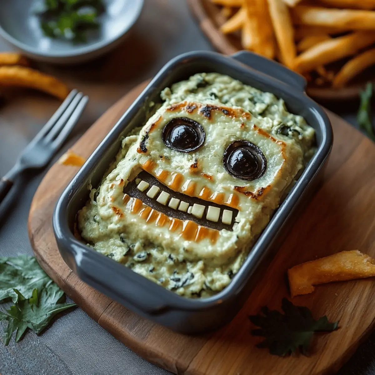 Franken-Spinach Monster Dip