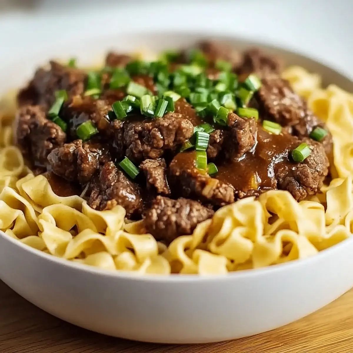 Beef Tips and Noodles