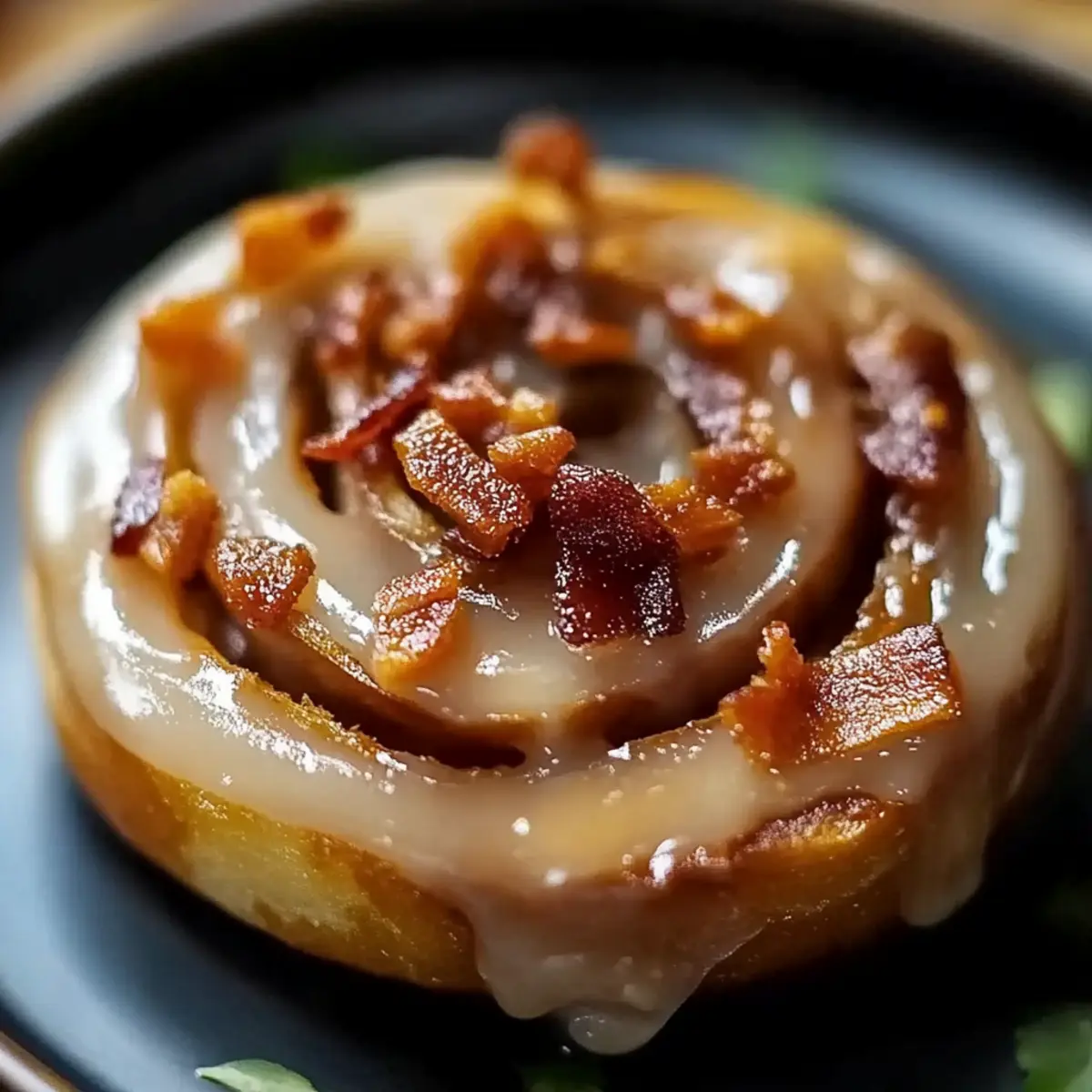 Bourbon Maple Beef Bacon Cinnamon Rolls