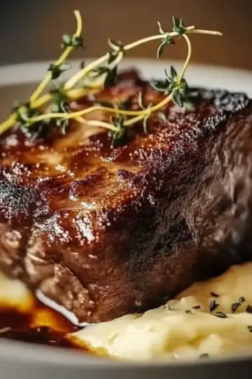 Braised Short Ribs with Mashed Potatoes