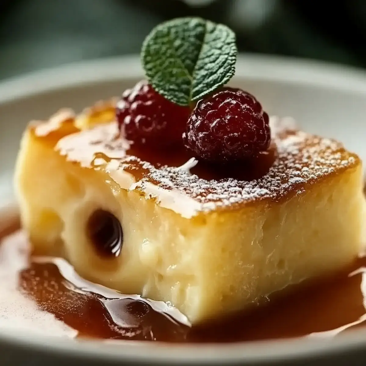 Bread Pudding with Vanilla Sauce
