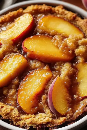 Brown Sugar Peach Cobbler