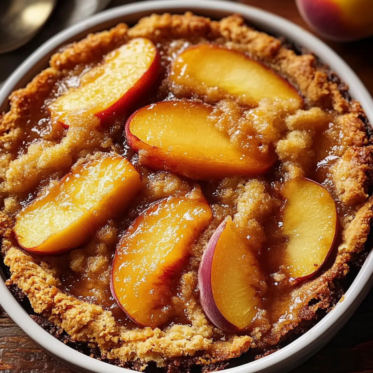 Brown Sugar Peach Cobbler